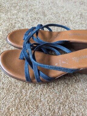 Strappy Wedge Italian Sandals